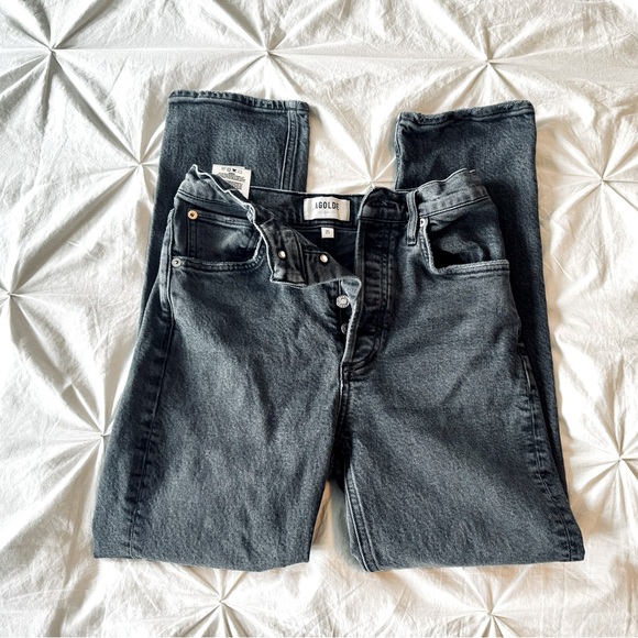 Agolde Riley High Rise Straight Jeans - Picture 10 of 11